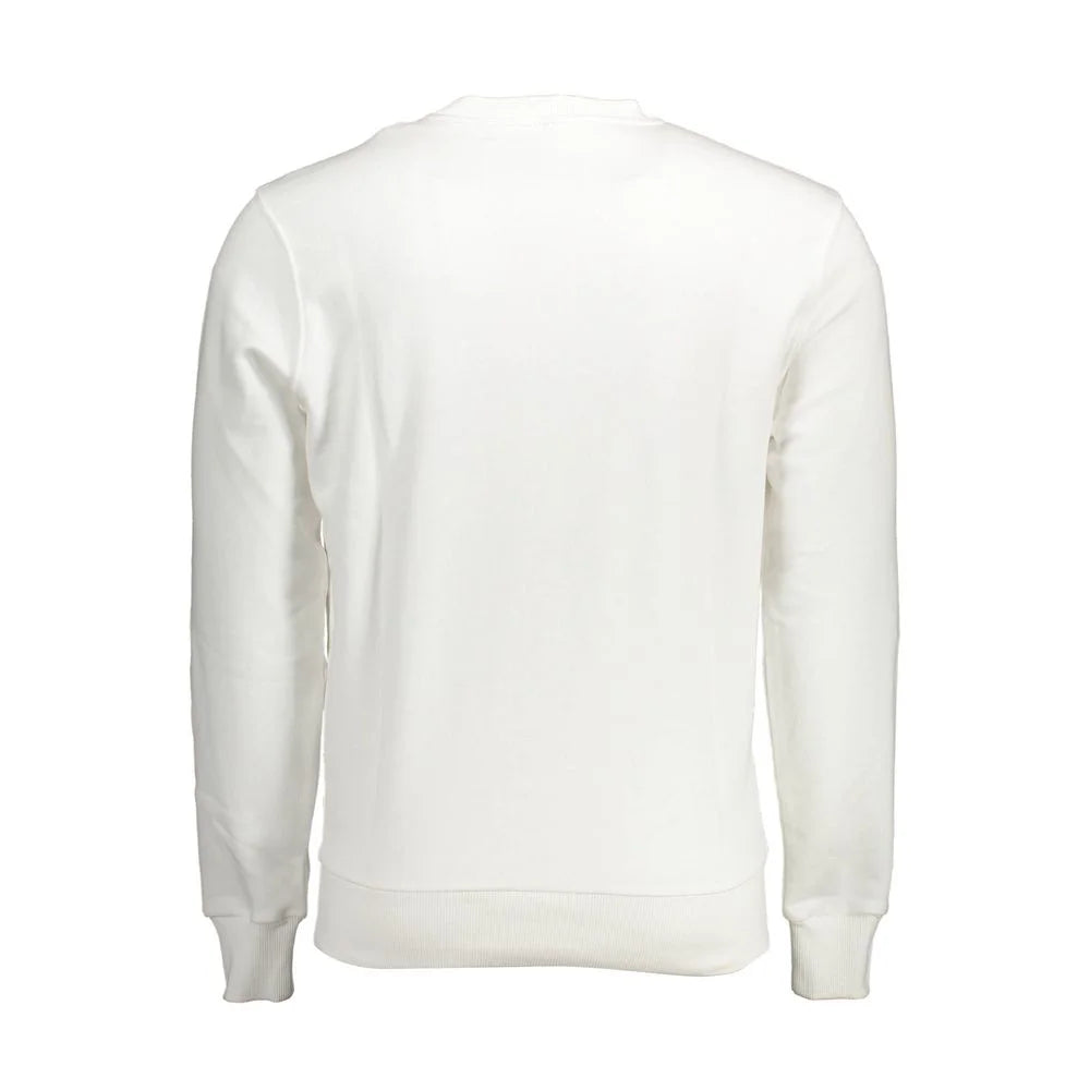 North Sails White Cotton Men Sweater - Sweatshirts