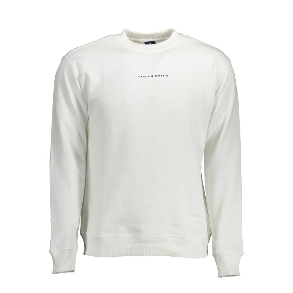 North Sails White Cotton Men Sweater - Sweatshirts