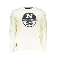 North Sails White Cotton Men Sweater - XXL - Sweatshirts