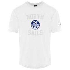 North Sails White Cotton Men T-Shirt