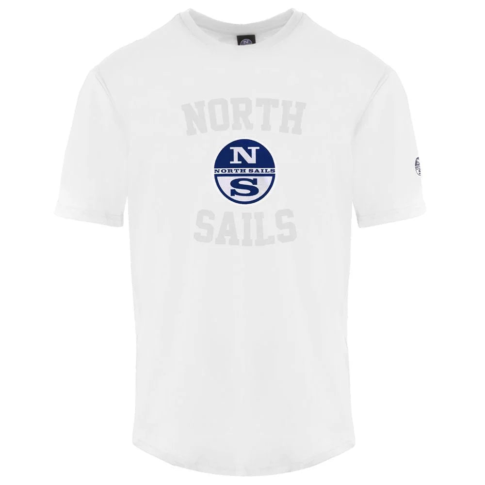 North Sails White Cotton Men T-Shirt - T-Shirts