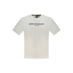 North Sails White Cotton Men T-Shirt - T-Shirts