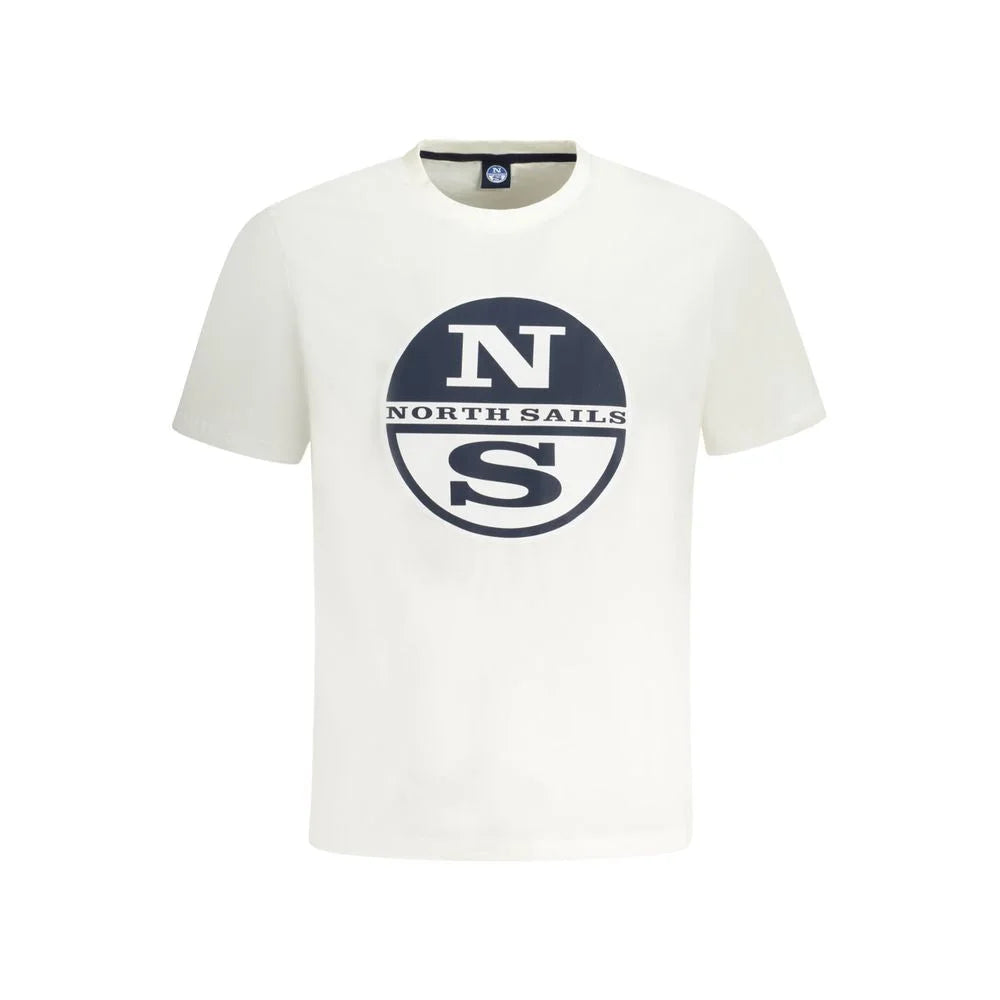 North Sails White Cotton Men T-Shirt - T-Shirts