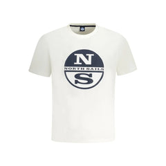 North Sails White Cotton Men T-Shirt - T-Shirts