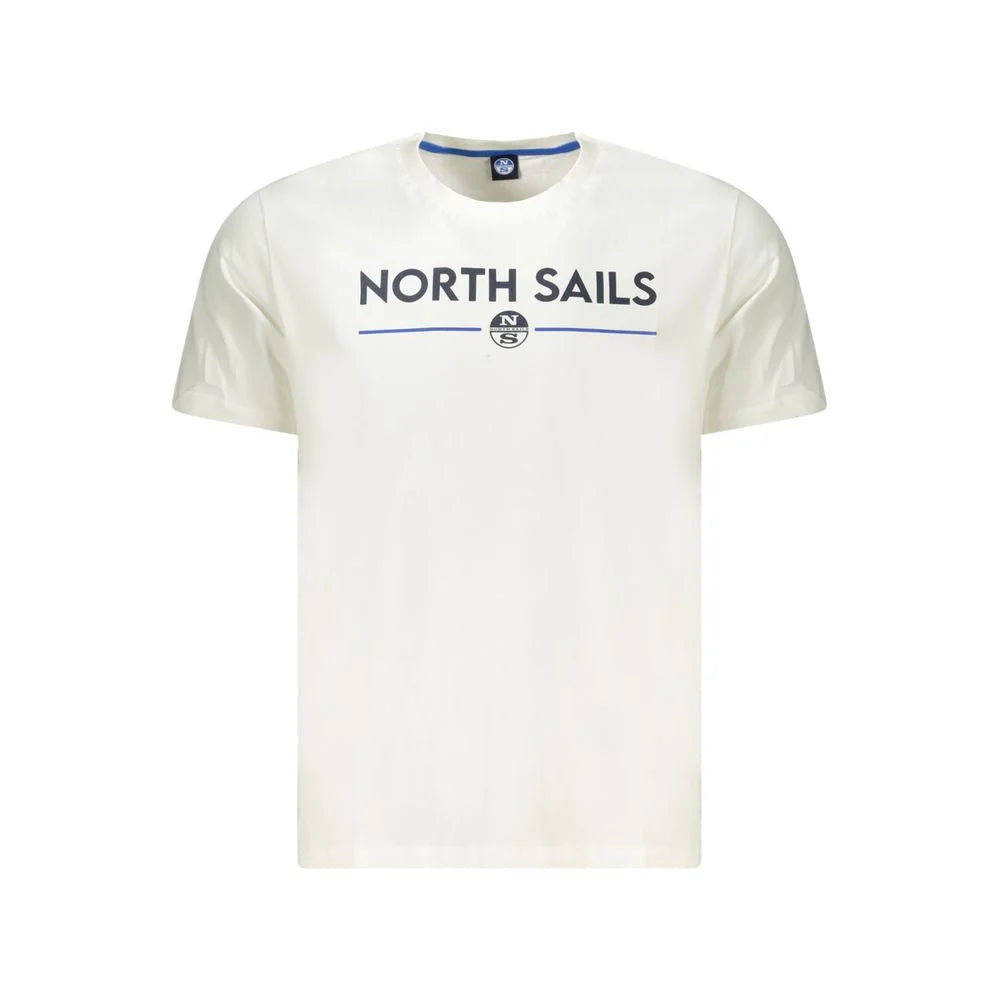North Sails White Cotton Men T-Shirt - T-Shirts