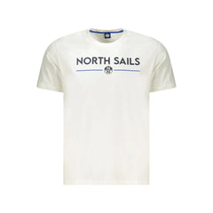 North Sails White Cotton Men T-Shirt - T-Shirts