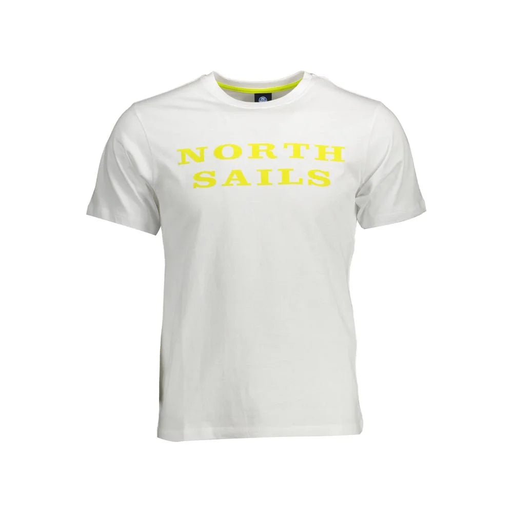 North Sails White Cotton Men T-Shirt - XXL - T-Shirts