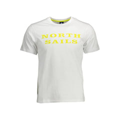 North Sails White Cotton Men T-Shirt - XXL - T-Shirts