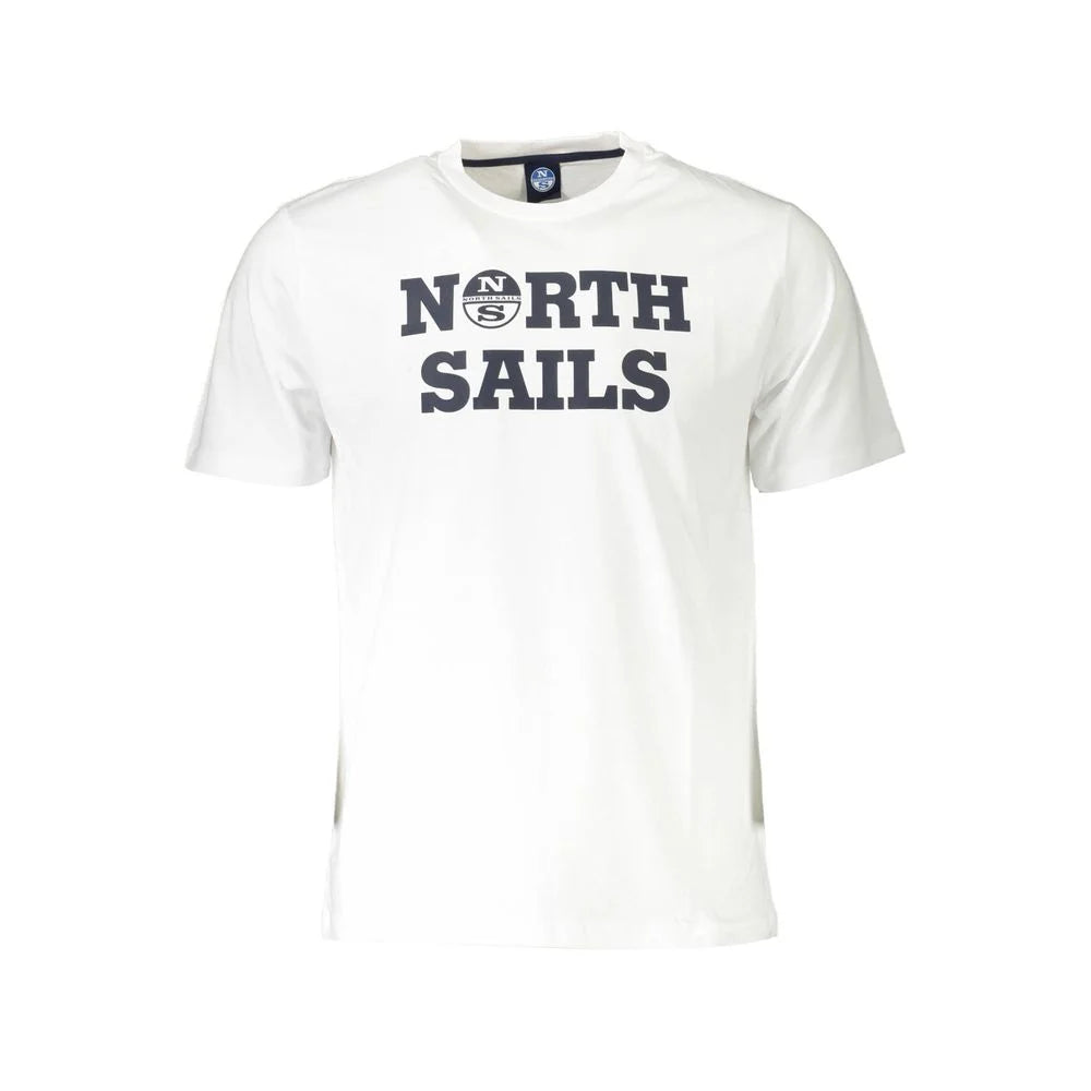 North Sails White Cotton Men TShirt - T-Shirts
