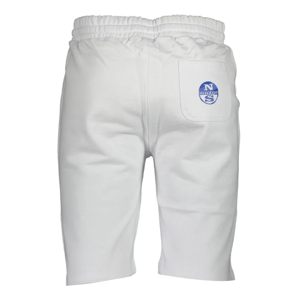 North Sails White Cotton Pant - Jogger Shorts
