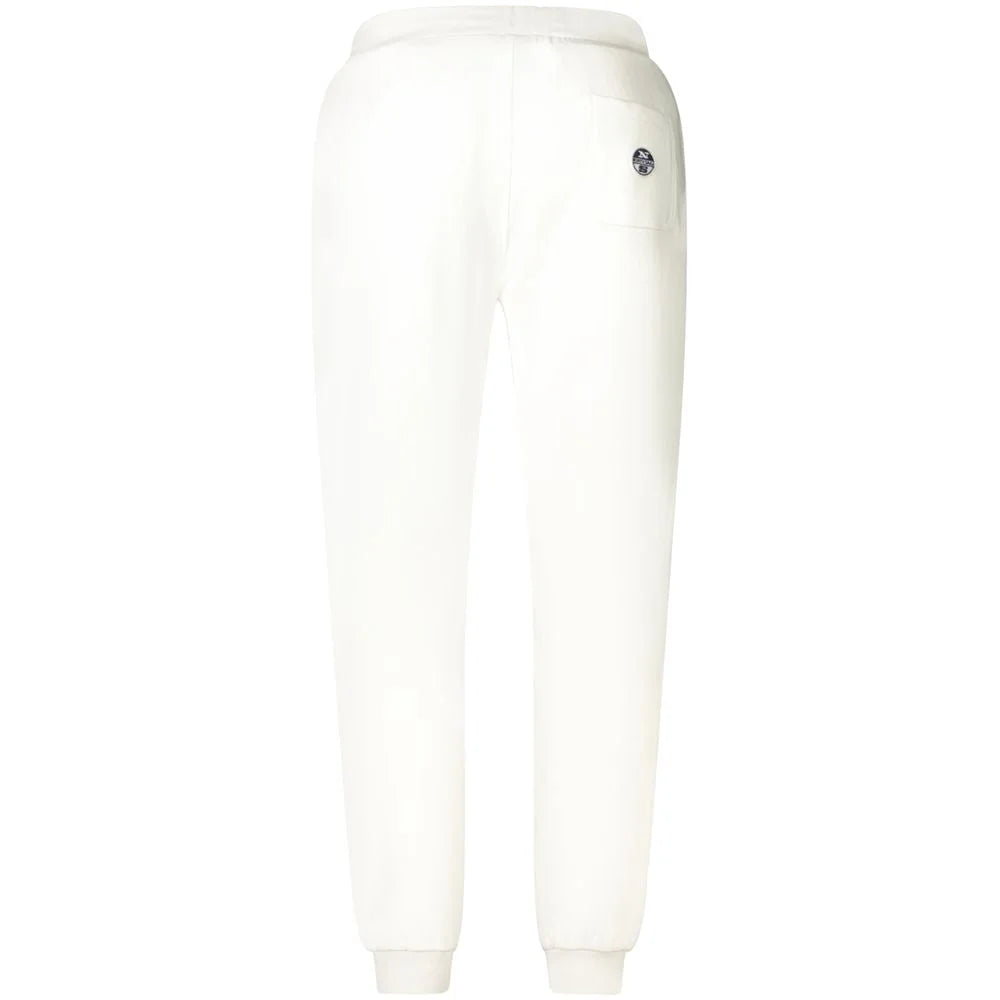 North Sails White Cotton Pant - Joggers