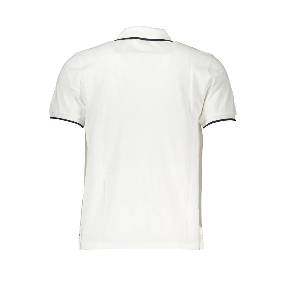 North Sails White Cotton Polo Shirt - Polos