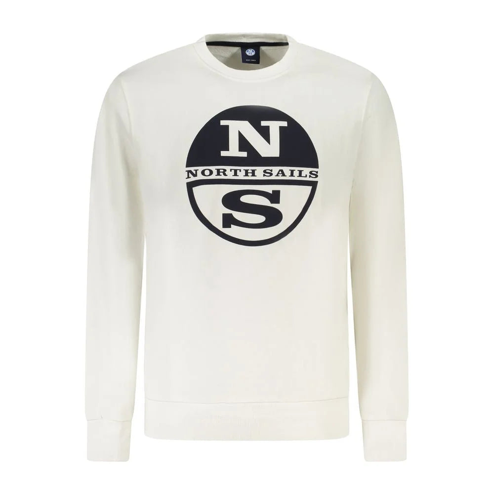North Sails White Cotton Sweatshirt - Sweatshirts