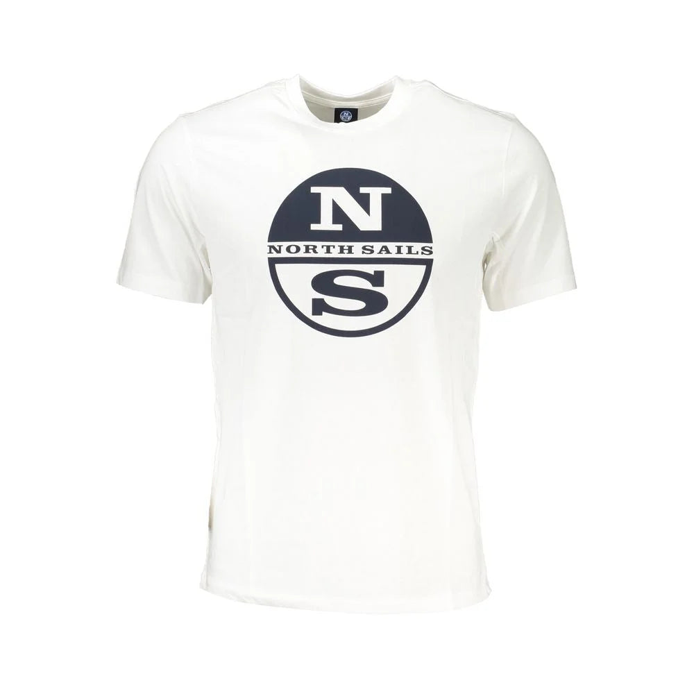 North Sails White Cotton T-Shirt - T-Shirts