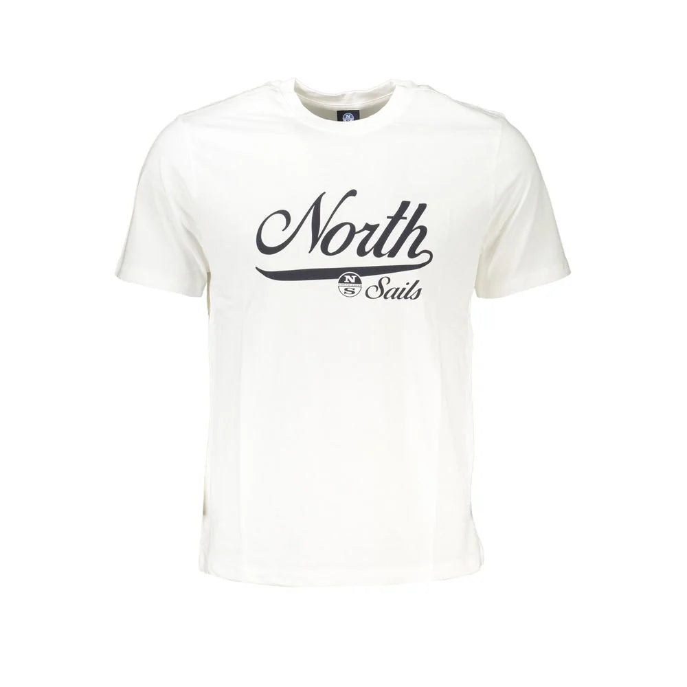 North Sails White Cotton T-Shirt - T-Shirts