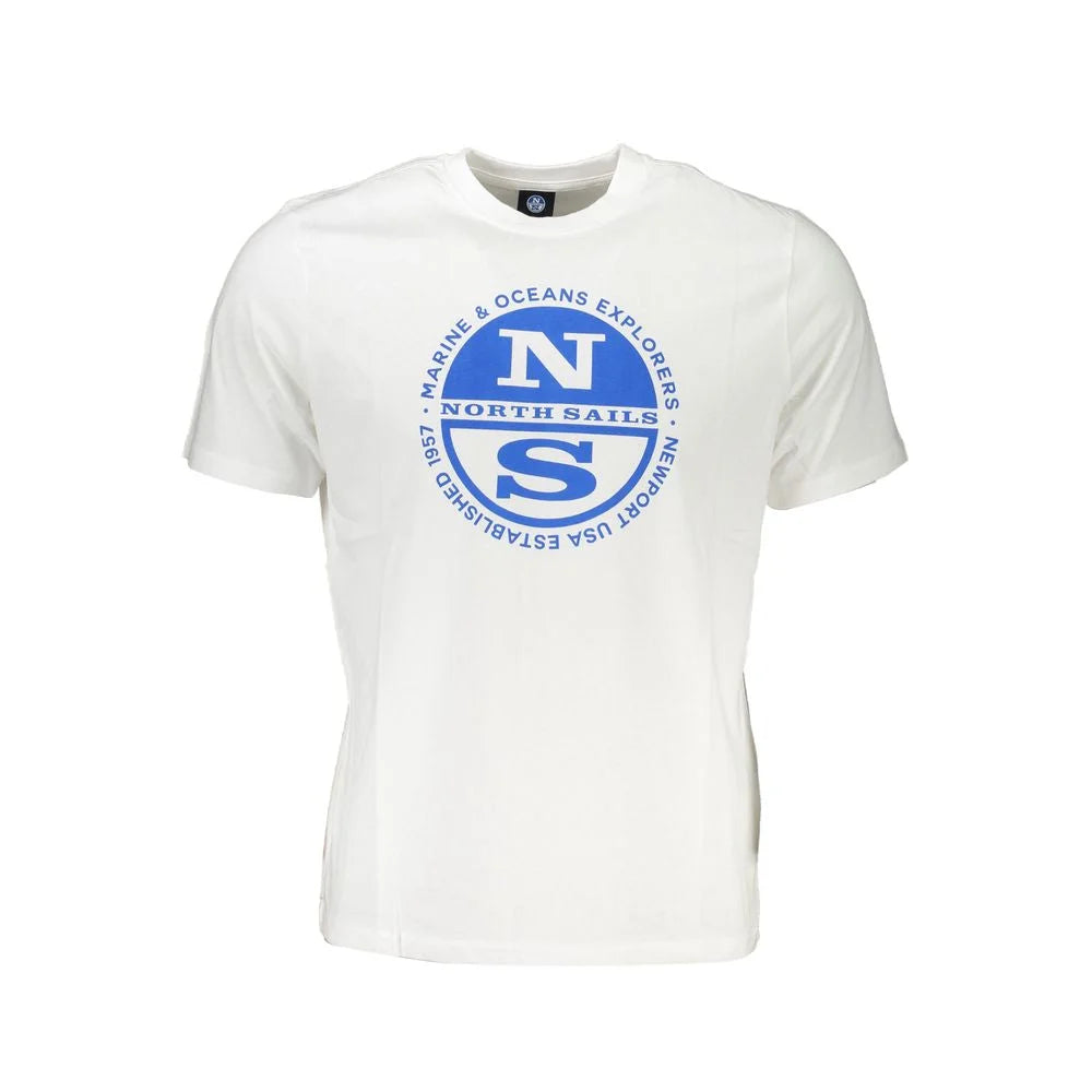 North Sails White Cotton T-Shirt - T-Shirts
