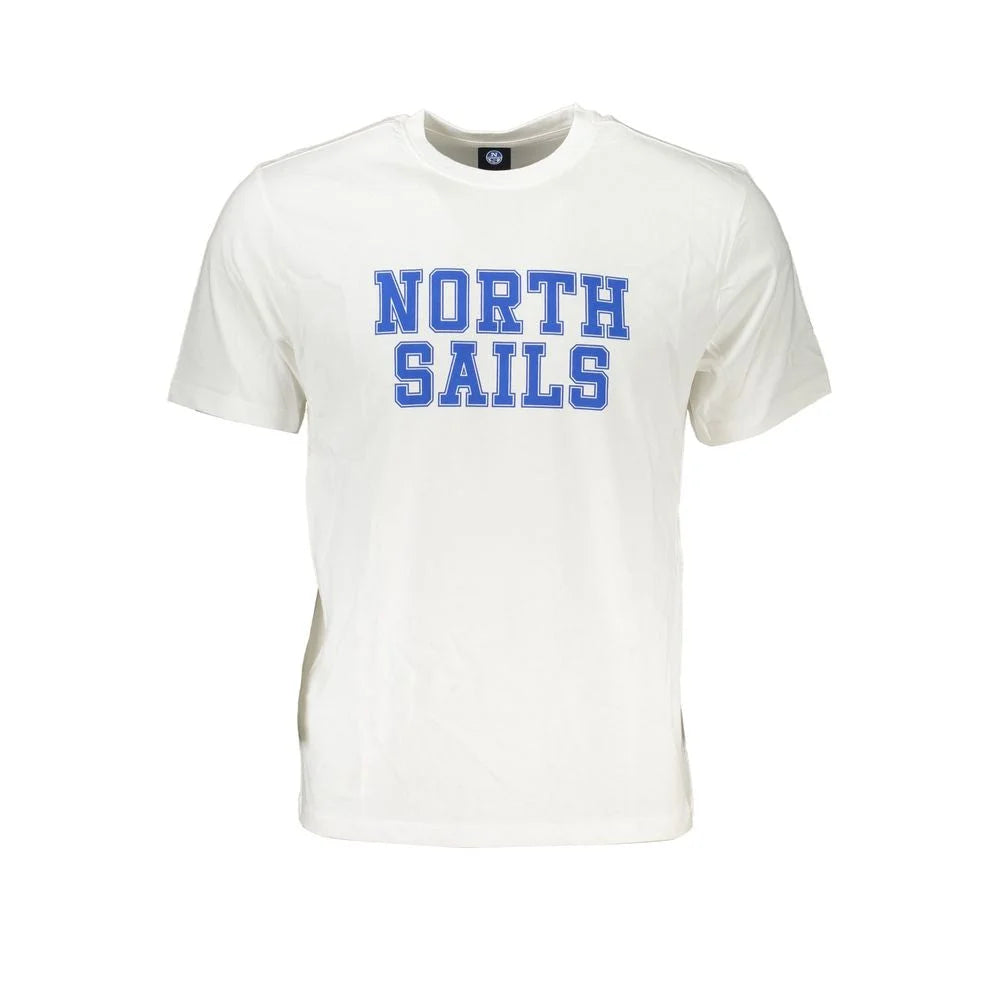 North Sails White Cotton T-Shirt - T-Shirts