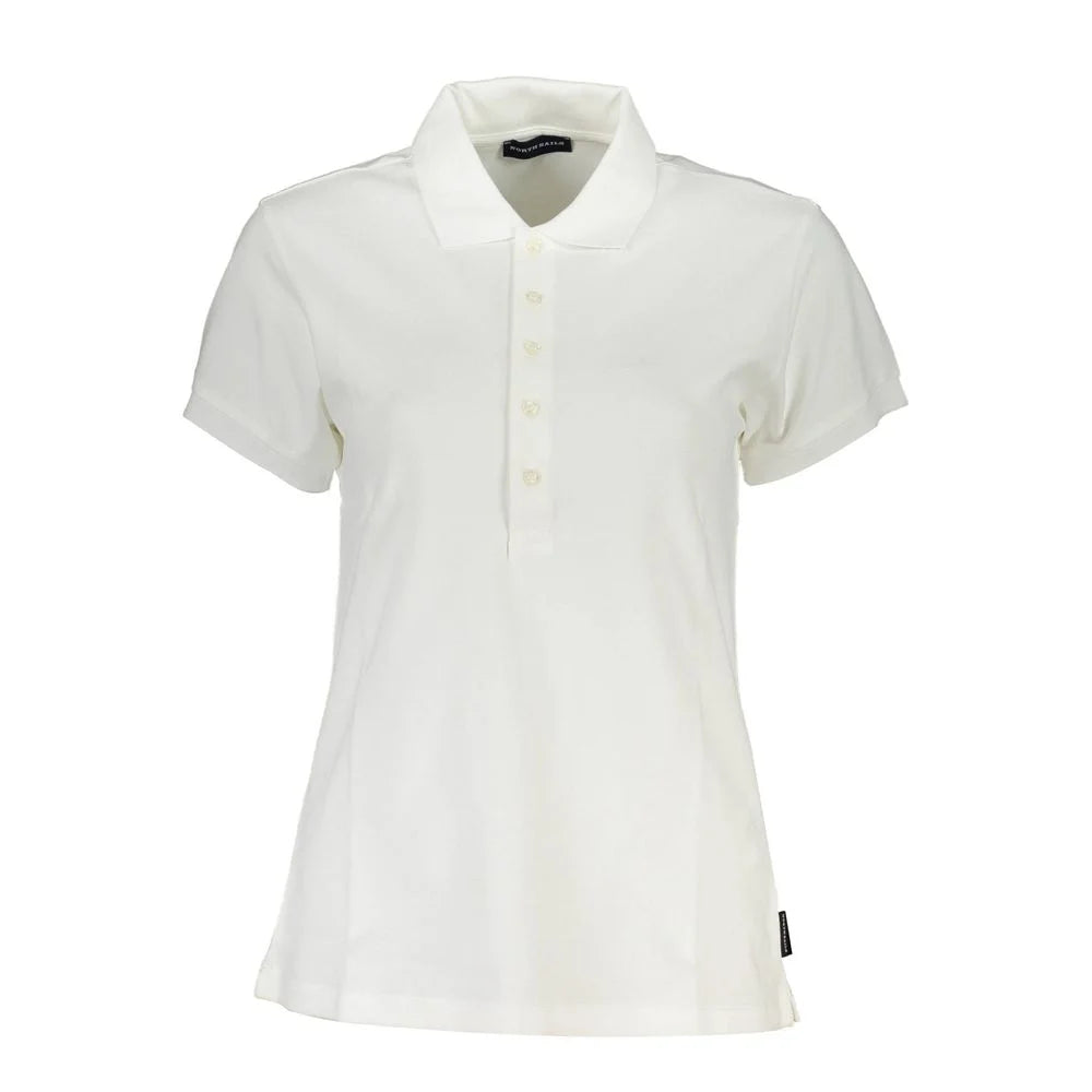North Sails White Cotton Women Polo Shirt - XS - Polos