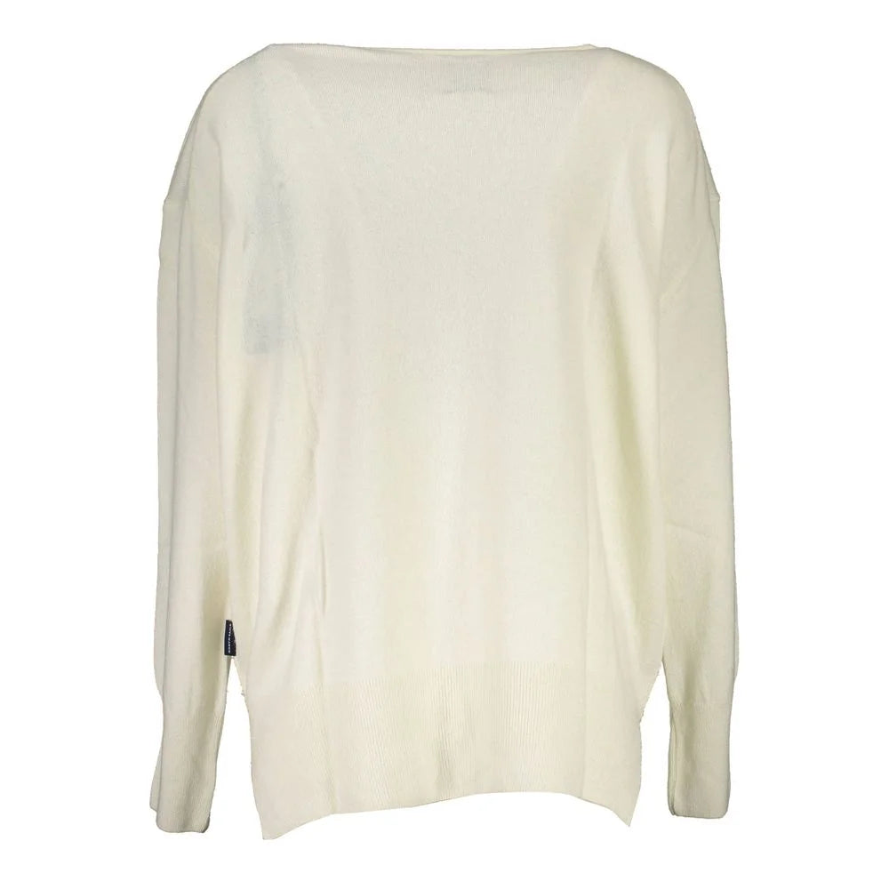 North Sails White Wool Sweater - Sweaters