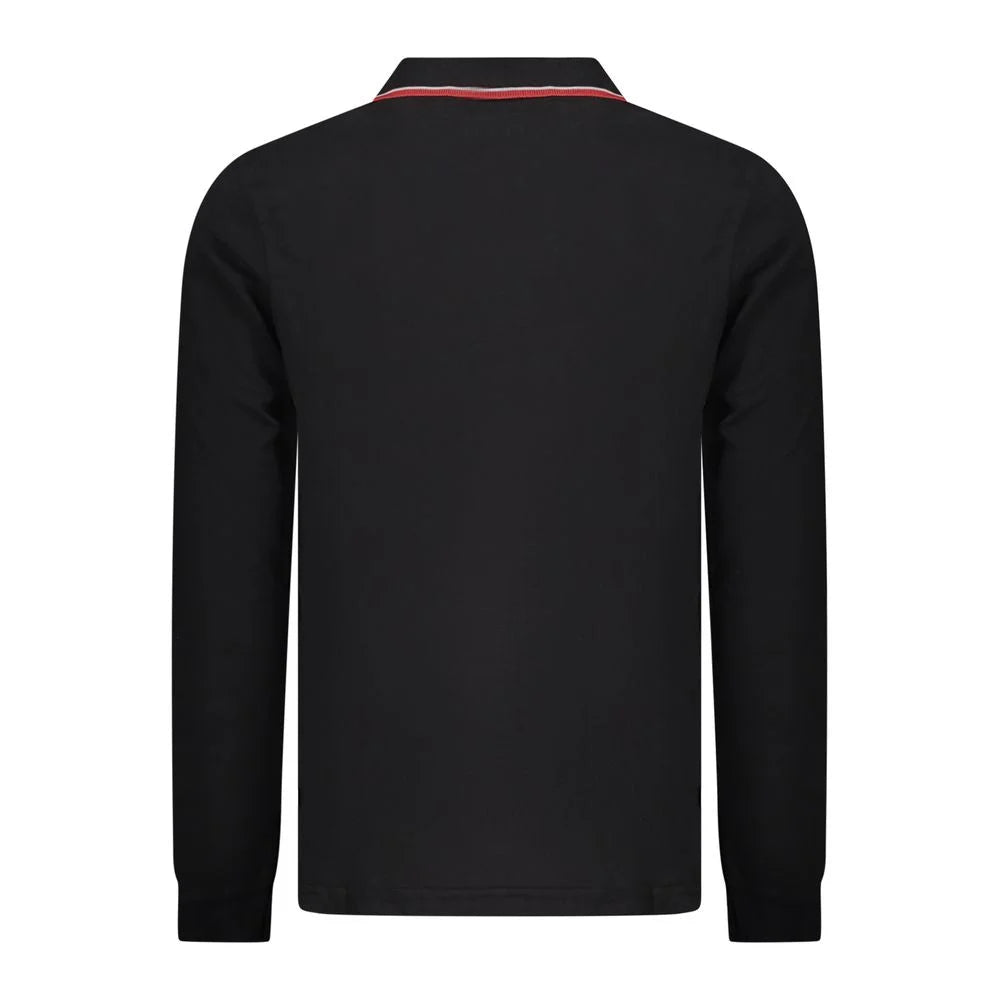 Norway 1963 Black Cotton Men Polo Shirt