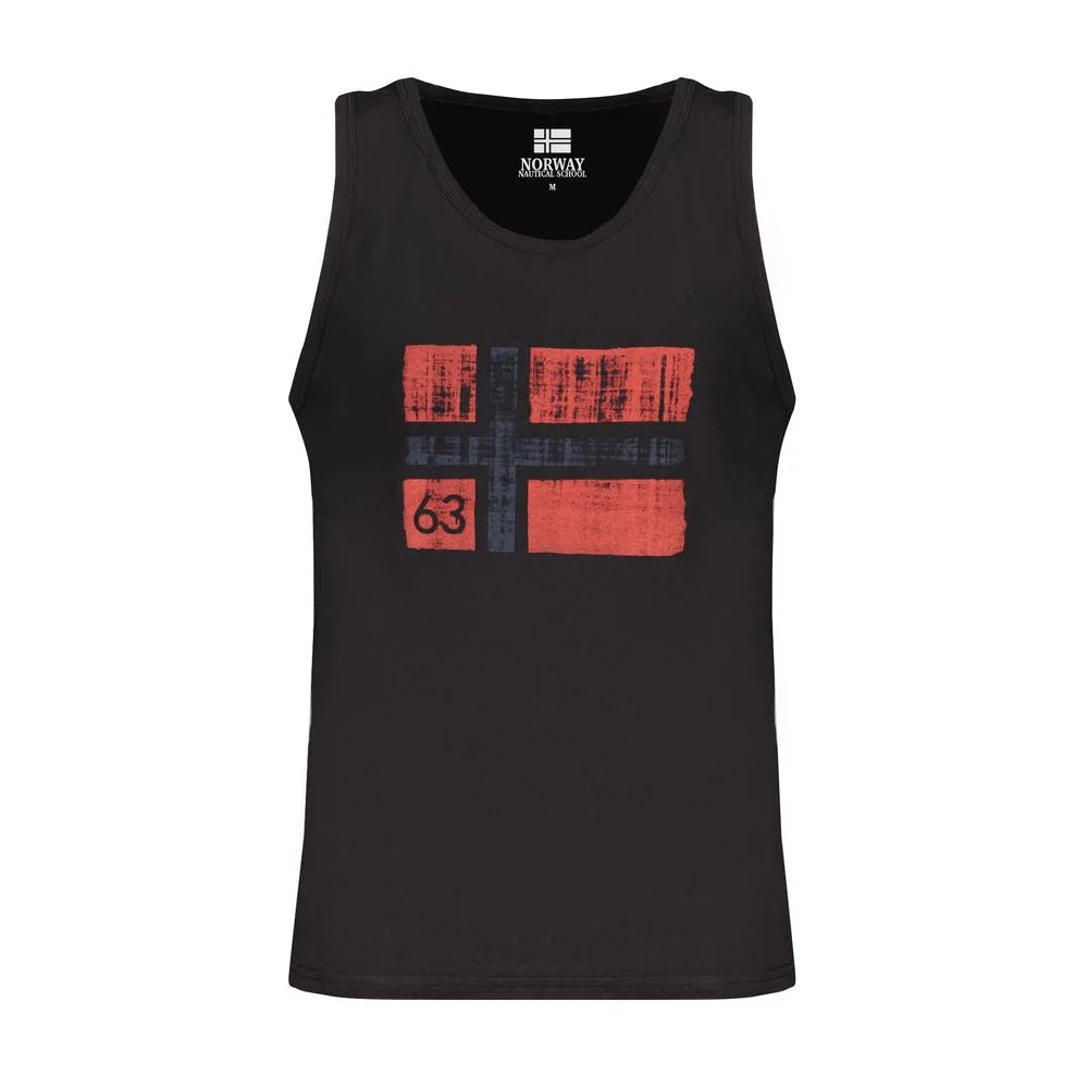 Norway 1963 Black Cotton Men’s Tank Top - Tank Tops