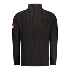 Norway 1963 Black Wool Men Sweater