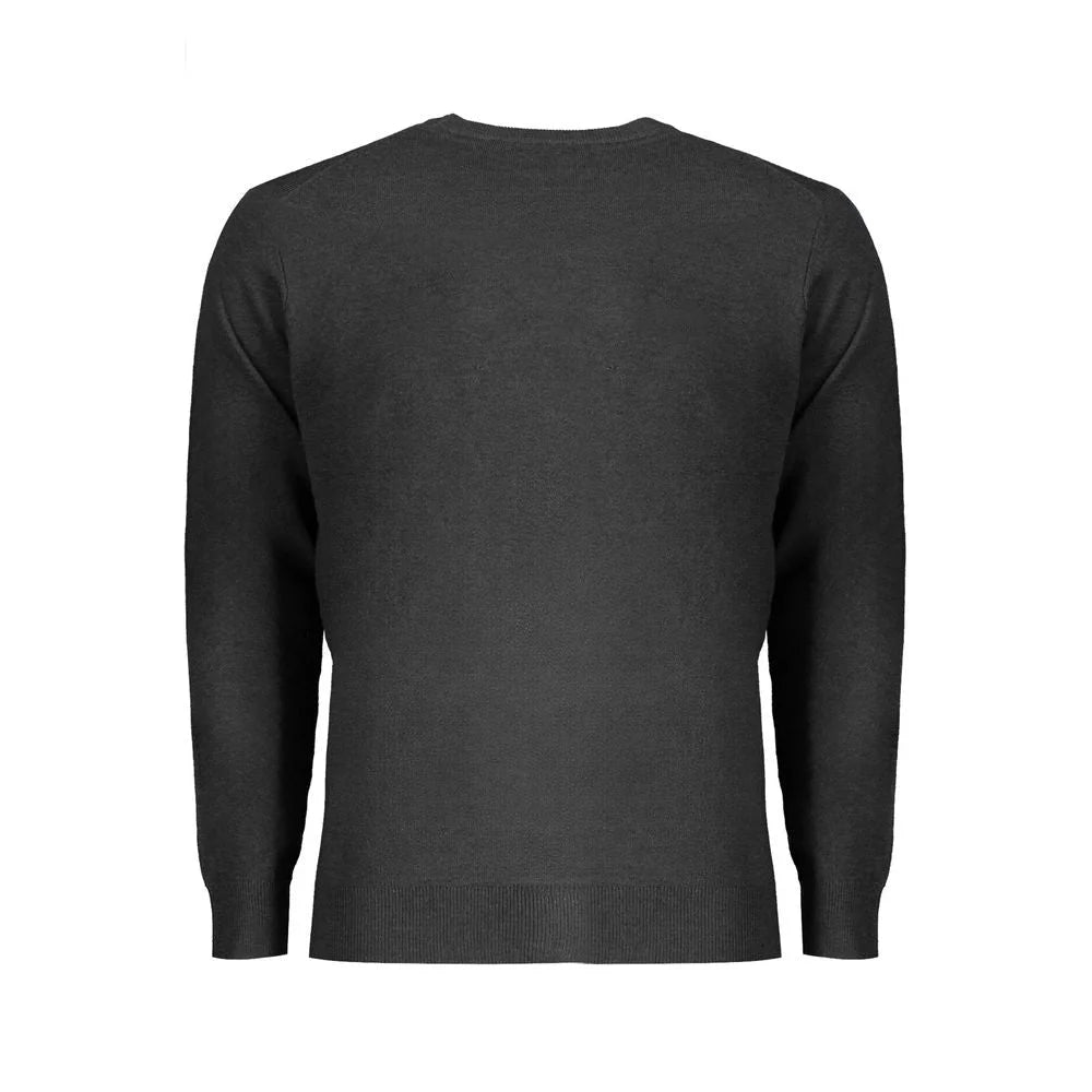 Norway 1963 Black Wool Men Sweater - M