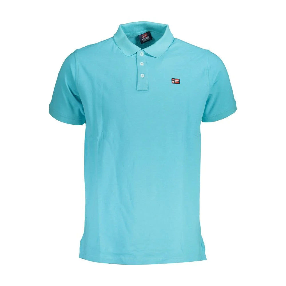 Norway 1963 Blue Cotton Men Polo Shirt - Polos