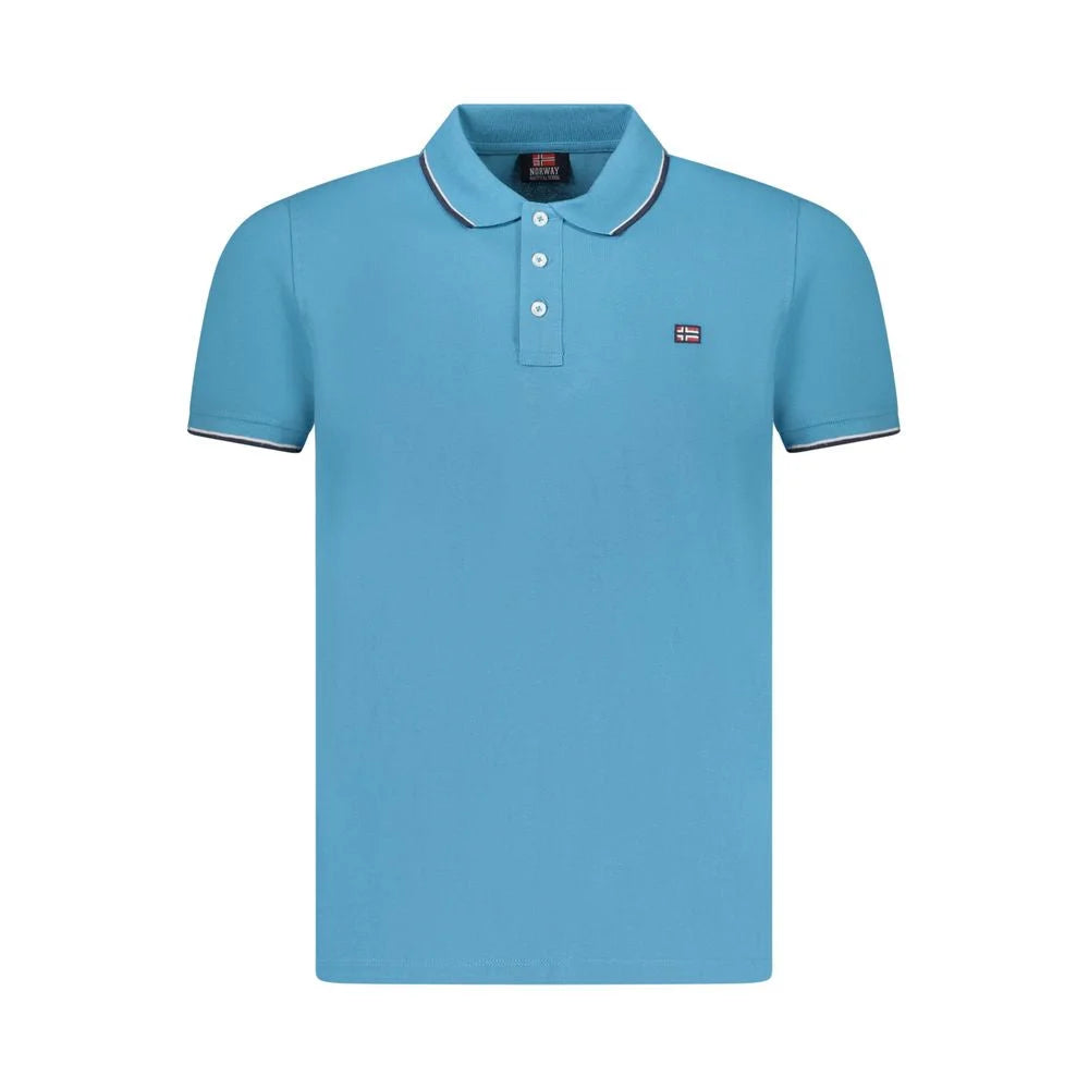 Norway 1963 Blue Cotton Men Polo Shirt - S - Polos