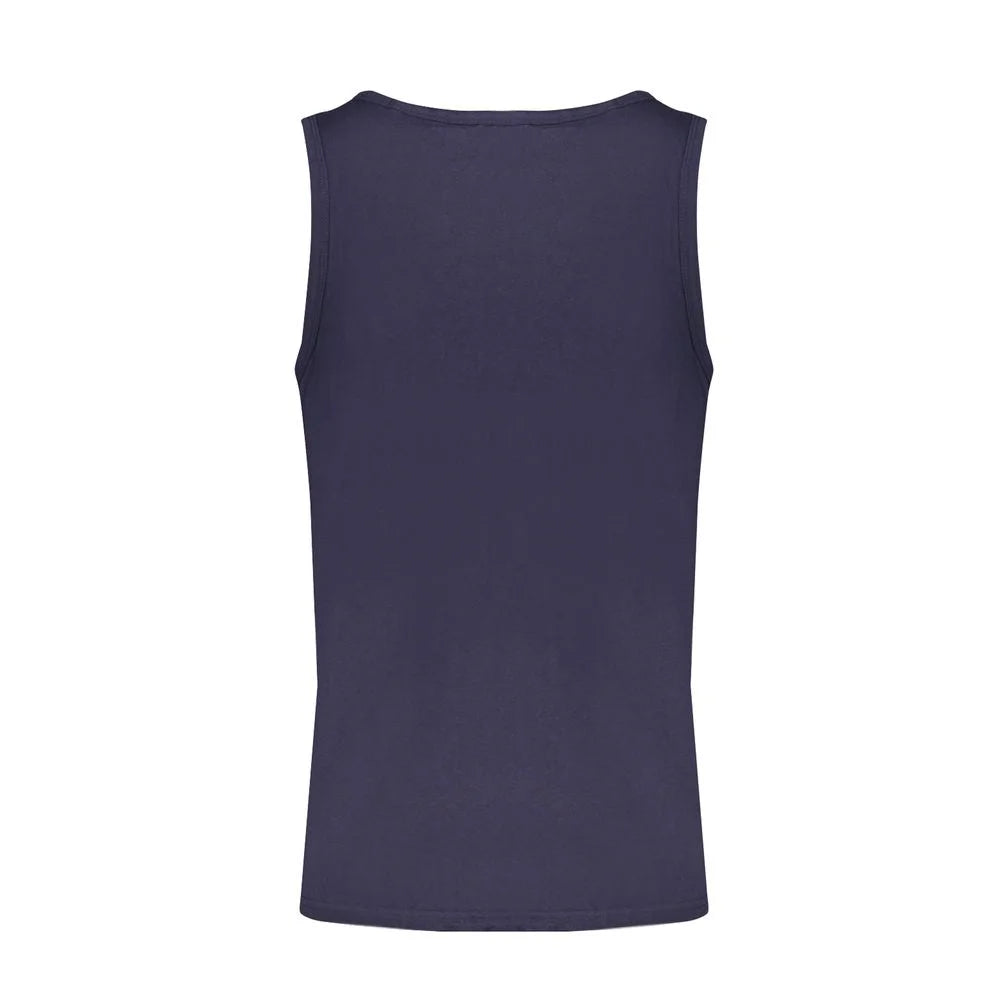 Norway 1963 Blue Cotton Men Shirt - Tank Tops