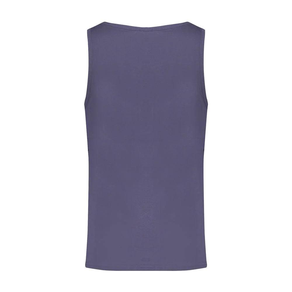 Norway 1963 Blue Cotton Men Shirt - Tank Tops