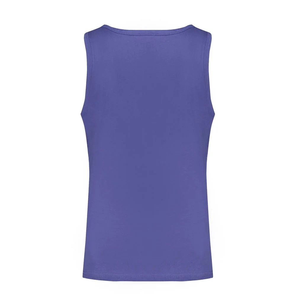 Norway 1963 Blue Cotton Men Shirt - Tank Tops