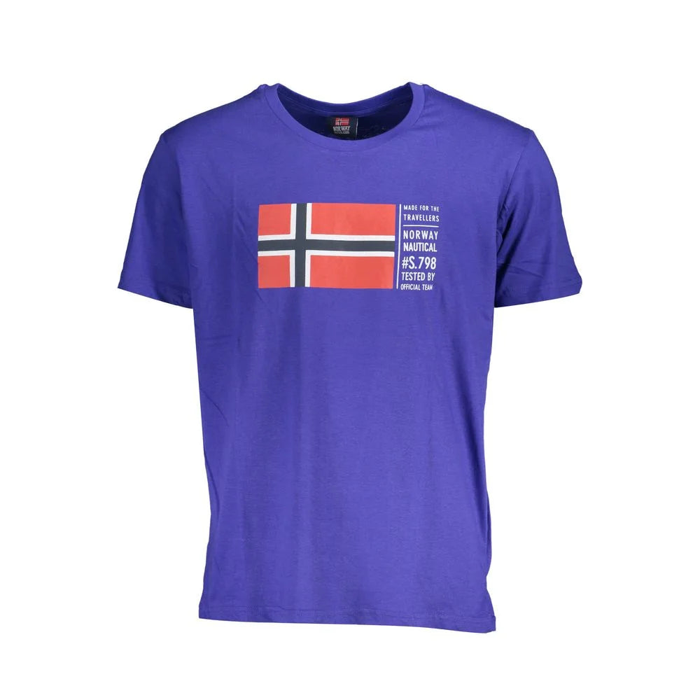 Norway 1963 Blue Cotton Men T-Shirt - T-Shirts
