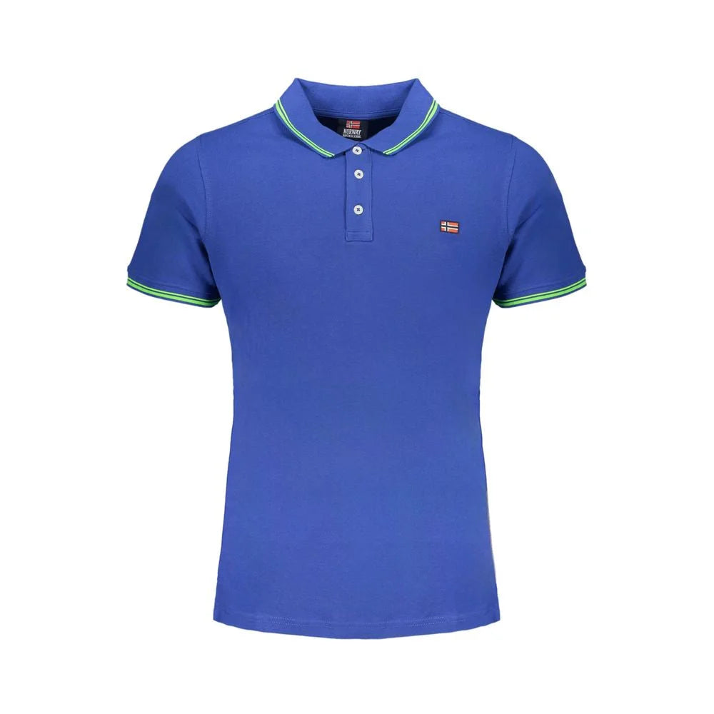 Norway 1963 Blue Cotton Polo Shirt - Polos