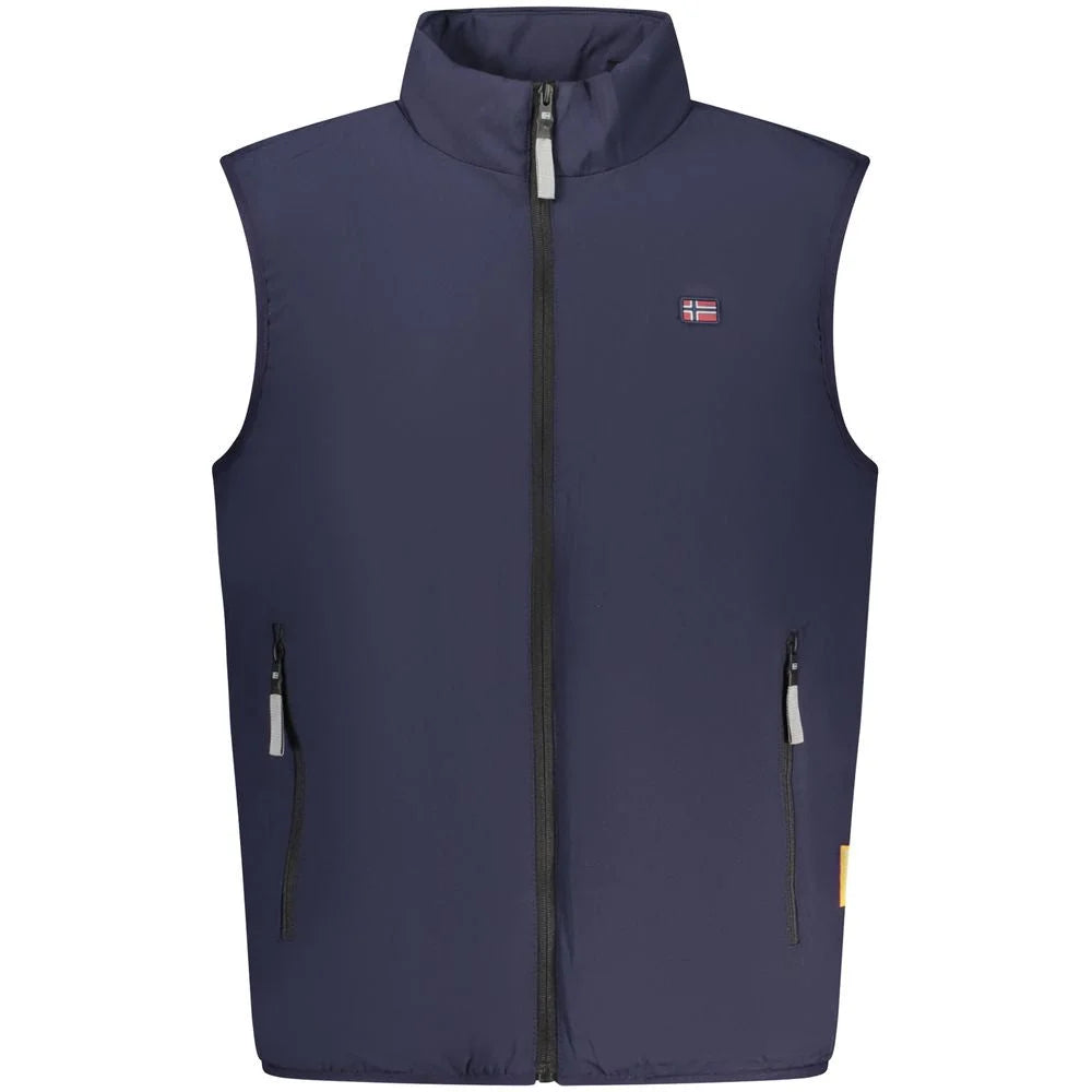 Norway 1963 Blue Polyester Men Jacket - Vests