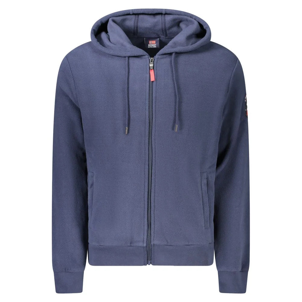 Norway 1963 Blue Polyester Men’s Hooded Sweater - Hoodies