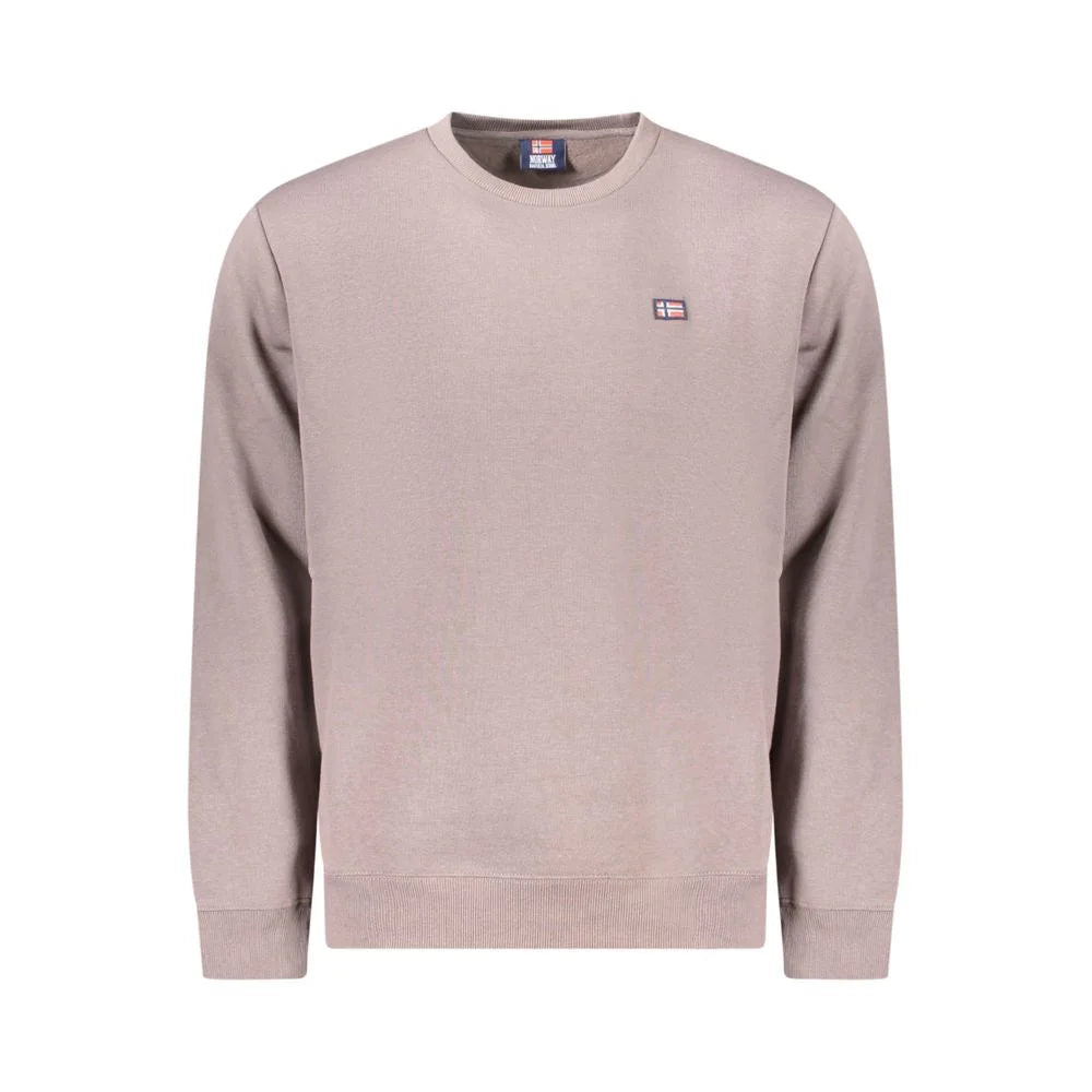 Norway 1963 Brown Cotton Men Sweater - Sweatshirts