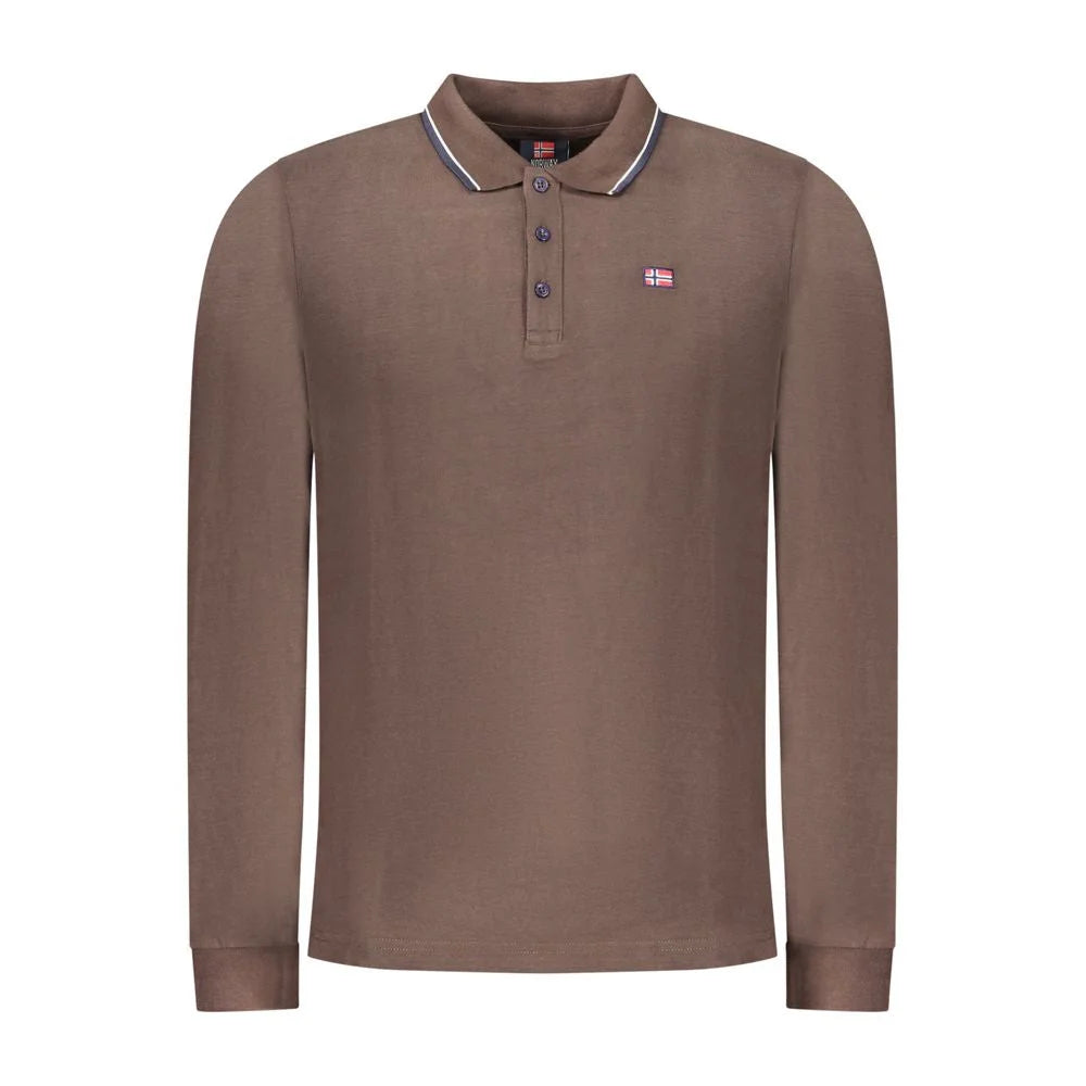 Norway 1963 Brown Cotton Polo Shirt