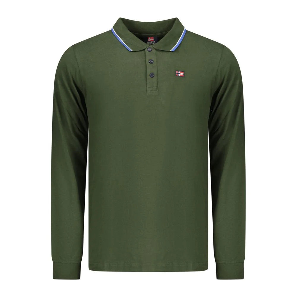 Norway 1963 Green Cotton Men Polo Shirt