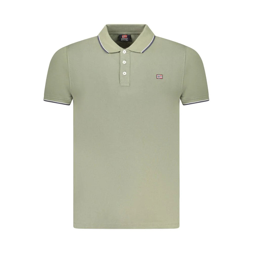 Norway 1963 Green Cotton Men Polo Shirt - Polos