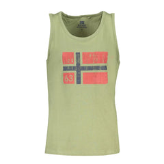 Norway 1963 Green Cotton Men Shirt - Tank Tops