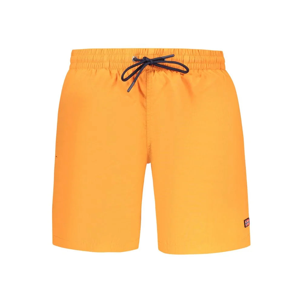 Norway 1963 Orange Polyamide Swimwear - Boardshorts
