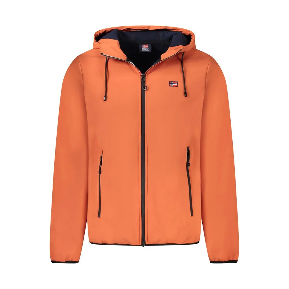 Norway 1963 Orange Polyester Men Jacket - Sport Jackets