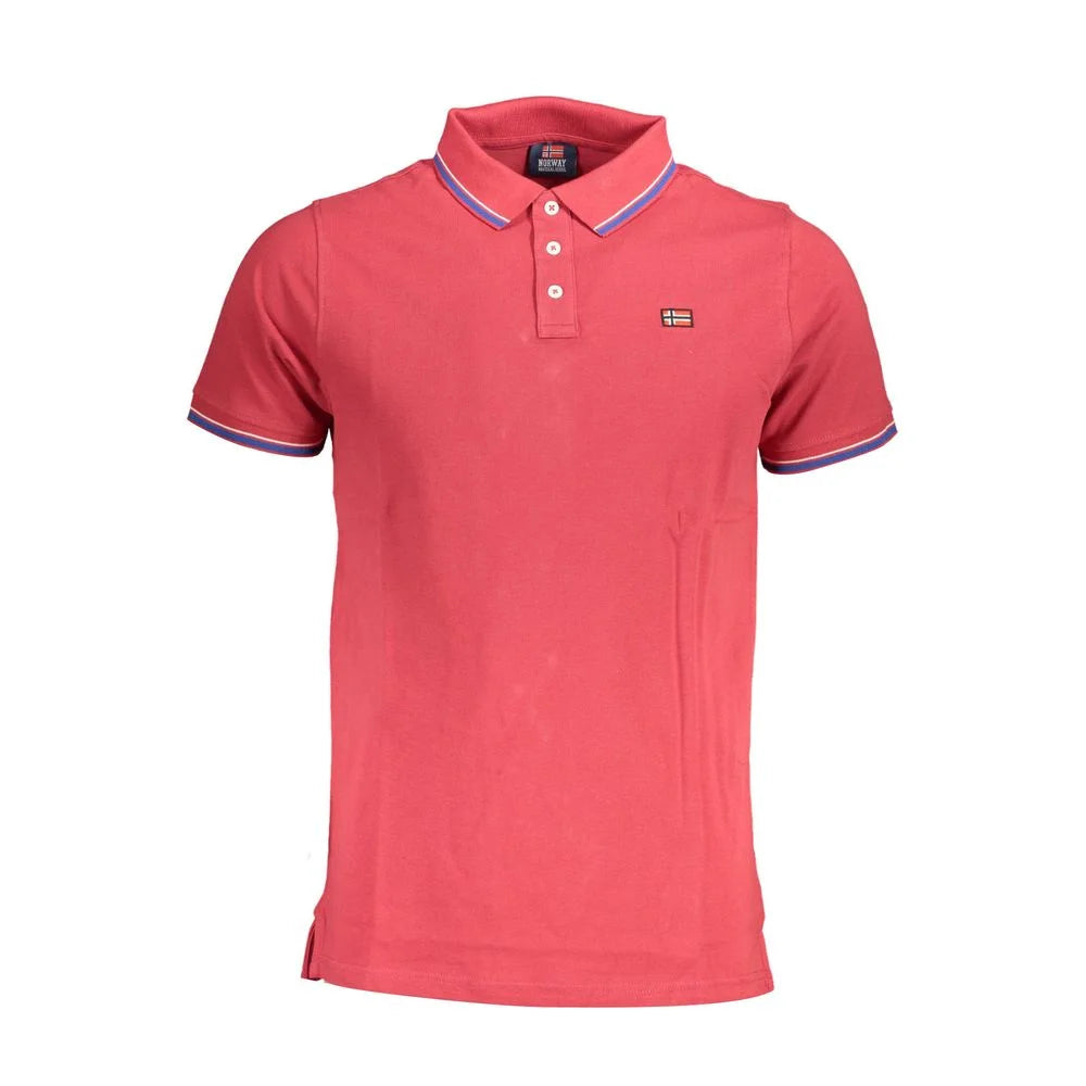 Norway 1963 Red Cotton Men Polo Shirt - Polos