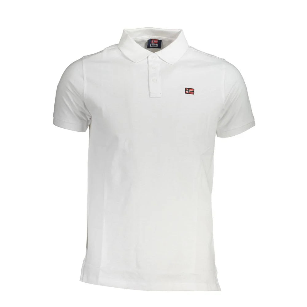 Norway 1963 White Cotton Men Polo Shirt - XXL - Polos