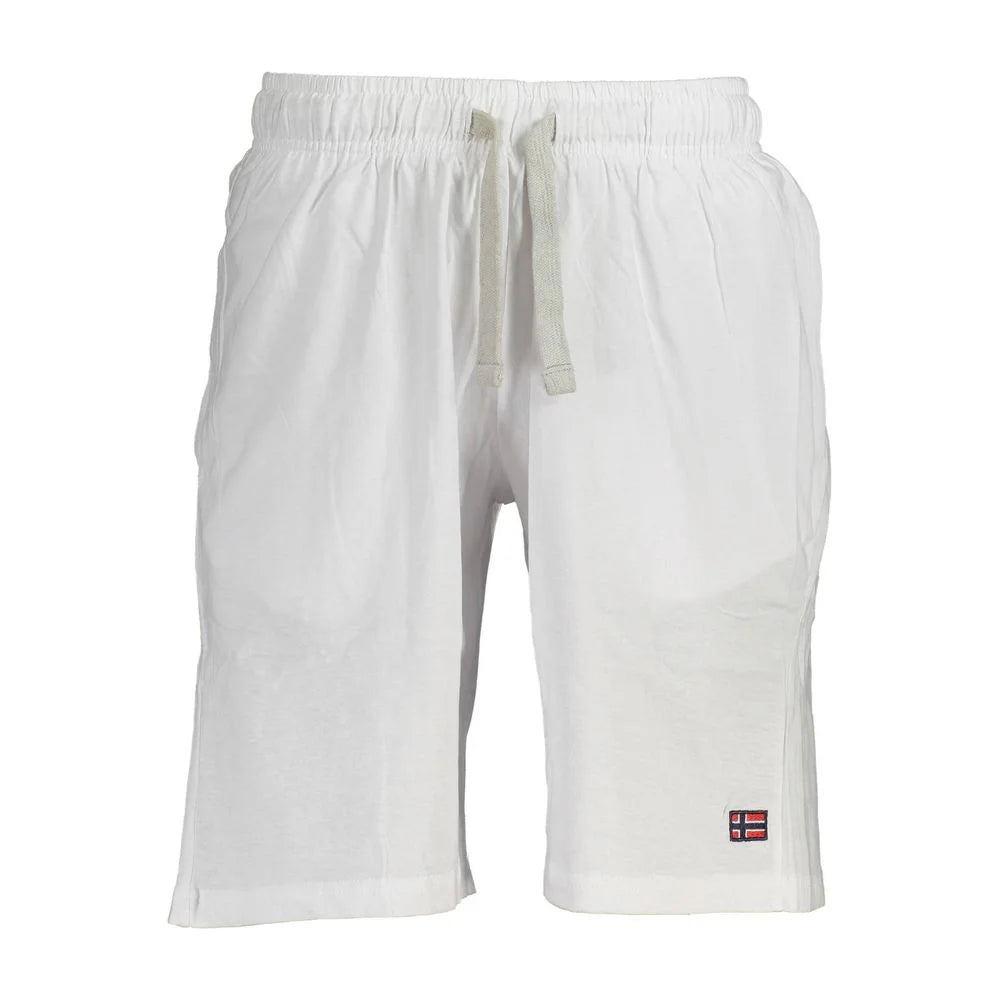 Norway 1963 White Cotton Pant - Bermudas