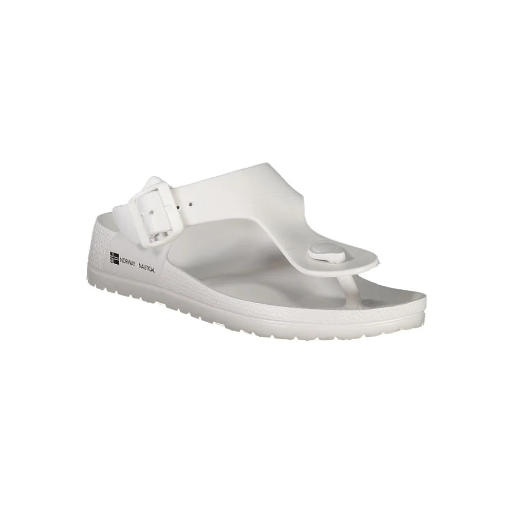 Norway 1963 White Plastic Women Sandal - Sandals