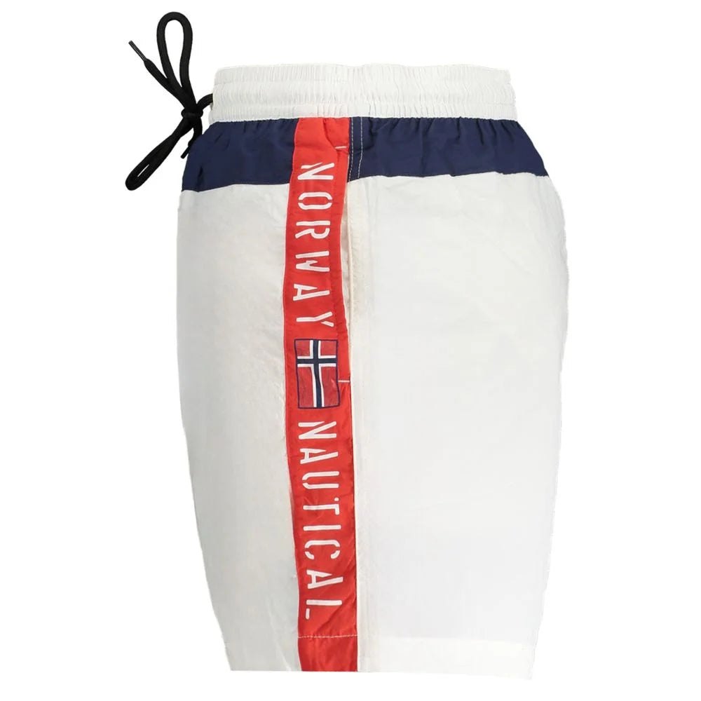 Norway 1963 White Polyester Swimwear - Swim Boxers