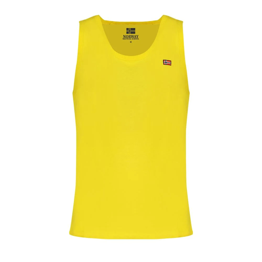 Norway 1963 Yellow Cotton Men Tank Top - XL - Tank Tops