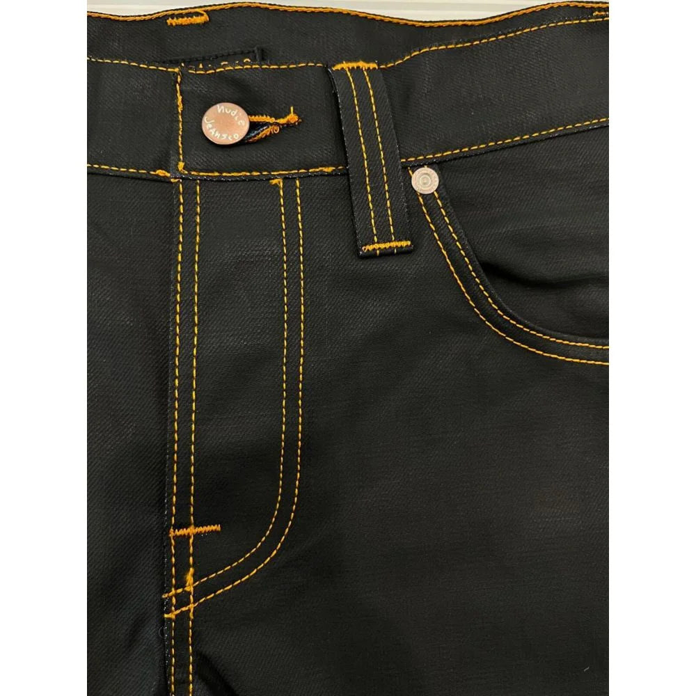 Nudie Jeans Black Cotton Men’s Jean - Jeans
